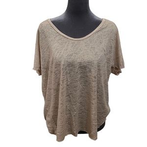 Project Social T textured scoop neck top size large nwot